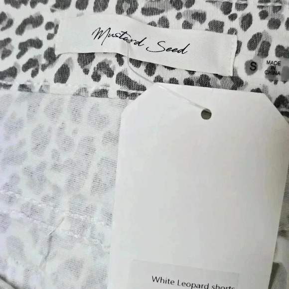 Mustard Seed Leopard Animal Print Shorts Size S - Picture 5 of 7